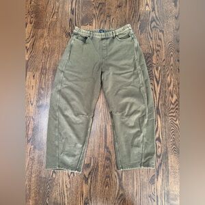 GAP Women's Olive Barrel Sweatpants